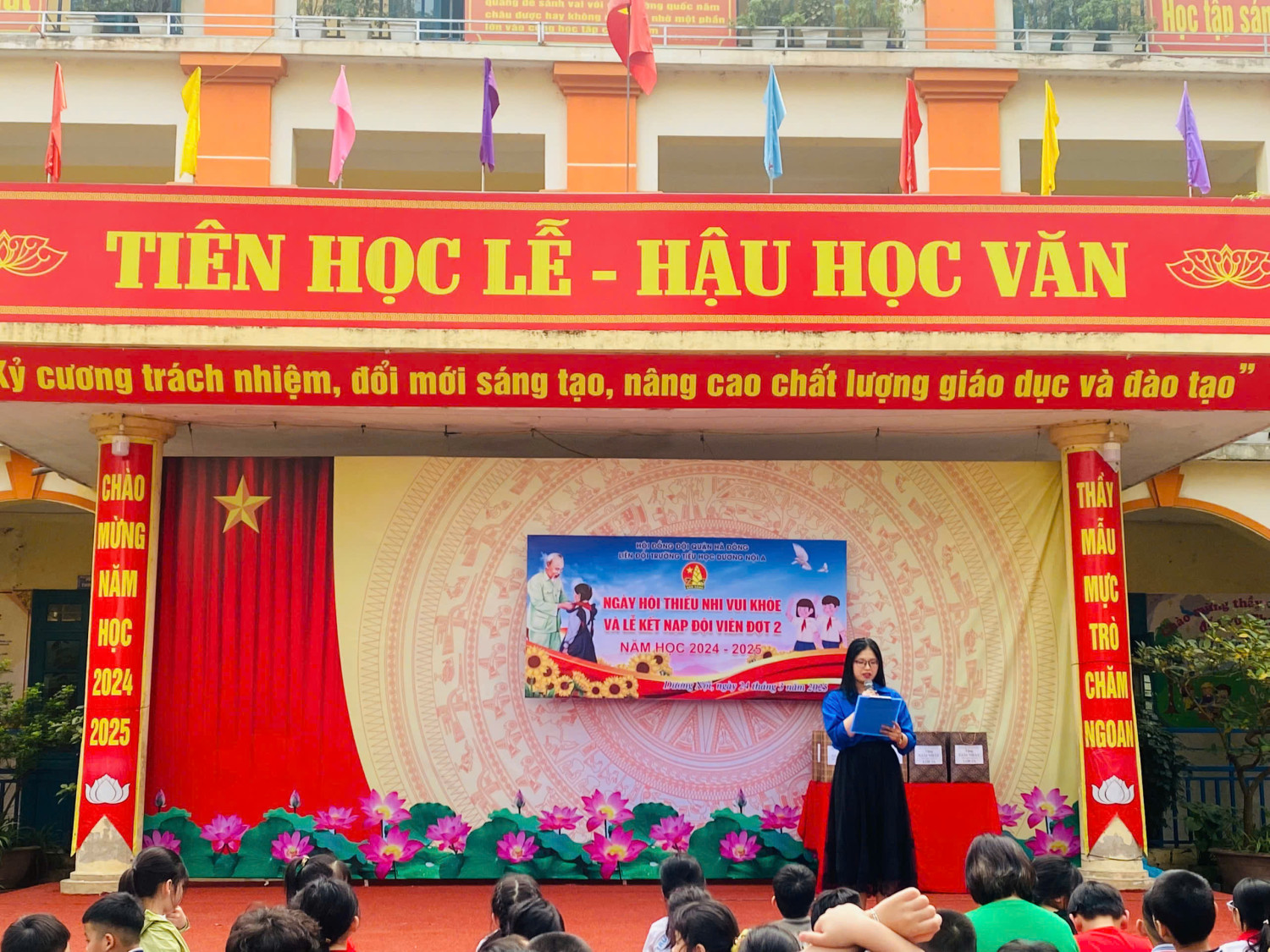 NGÀY HỘI THIẾU NHI VUI KHỎE VÀ LỄ KẾT NẠP ĐỘI VIÊN